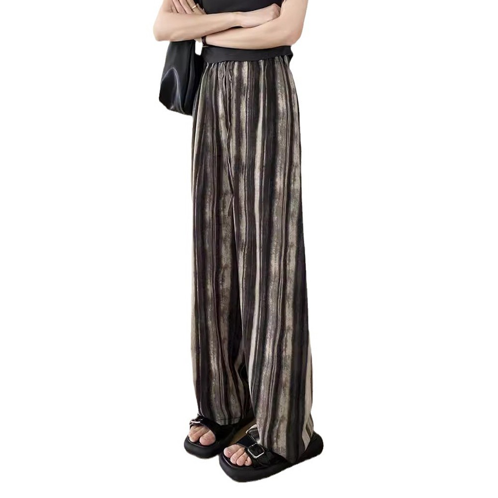 Trendy Women High Waist Drape Pants Ink Painting for Spring Summer Fall - Bild 12 von 14