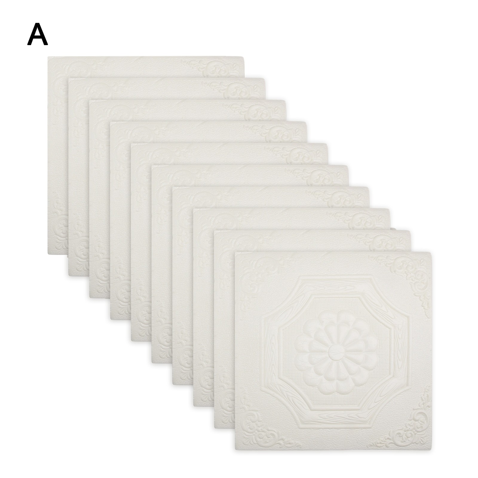 Walls Enhancement with Water Resistant Sticker Set of Ten Size 35CM XPE Foam