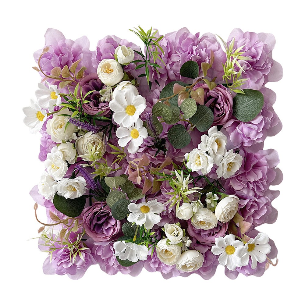 Artificial Flower Wall Easy To Install Event Backdrop Lightweight Design