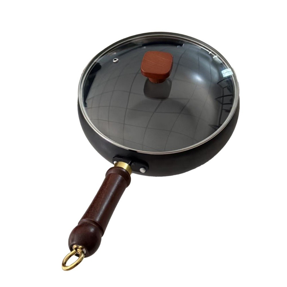 Efficient Heat Retention Iron Frying Pan Big Belly for Consistent Results - Picture 41 of 52
