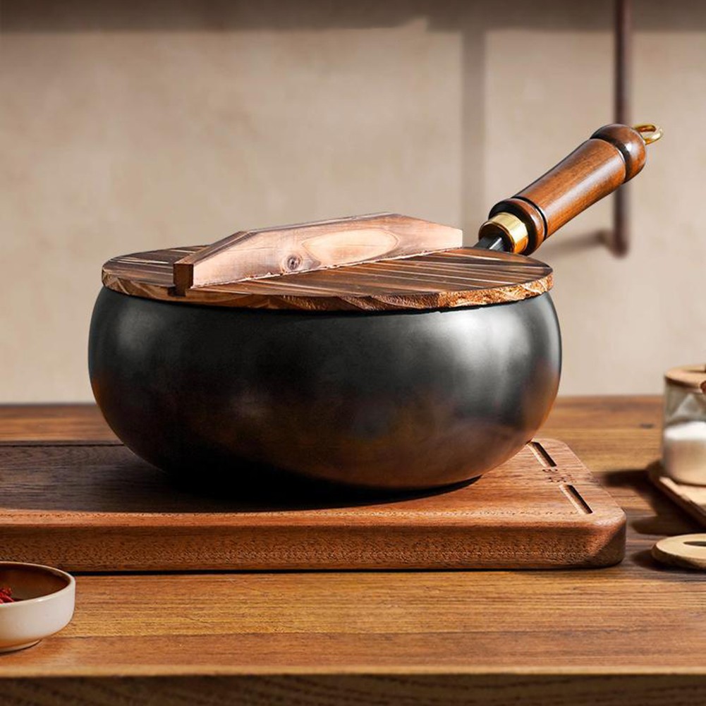 Efficient Heat Retention Iron Frying Pan Big Belly for Consistent Results - Picture 37 of 52