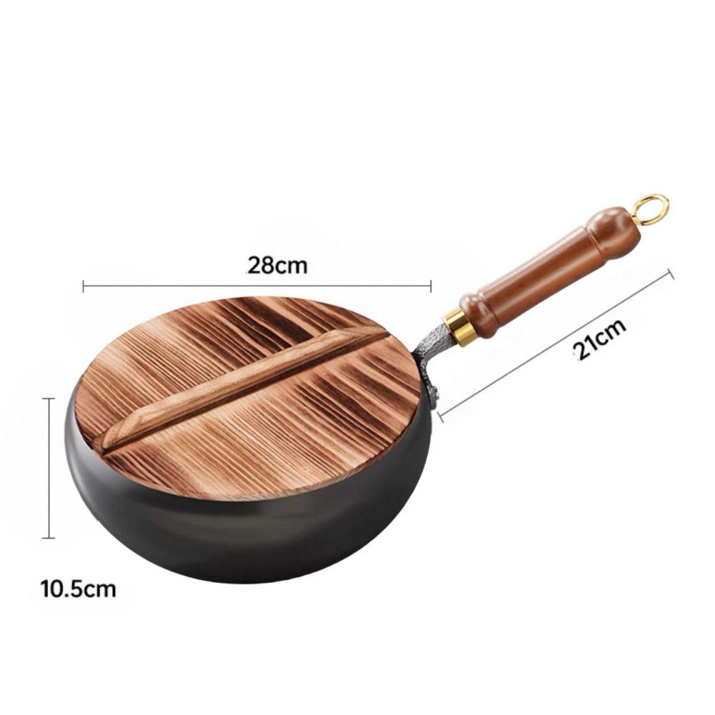 Efficient Heat Retention Iron Frying Pan Big Belly for Consistent Results - Picture 40 of 52