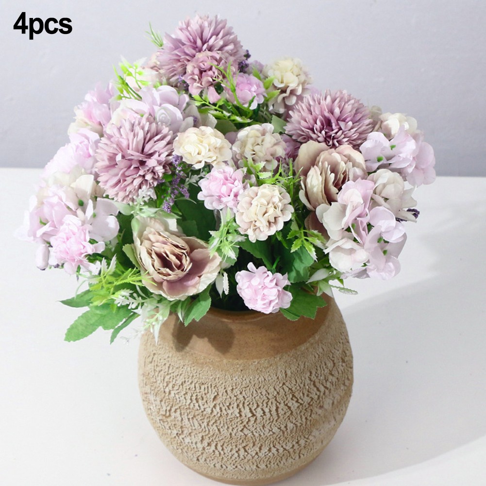 Hortensia pivoine fleurs artificielles orientées 2024 détail options multicolores