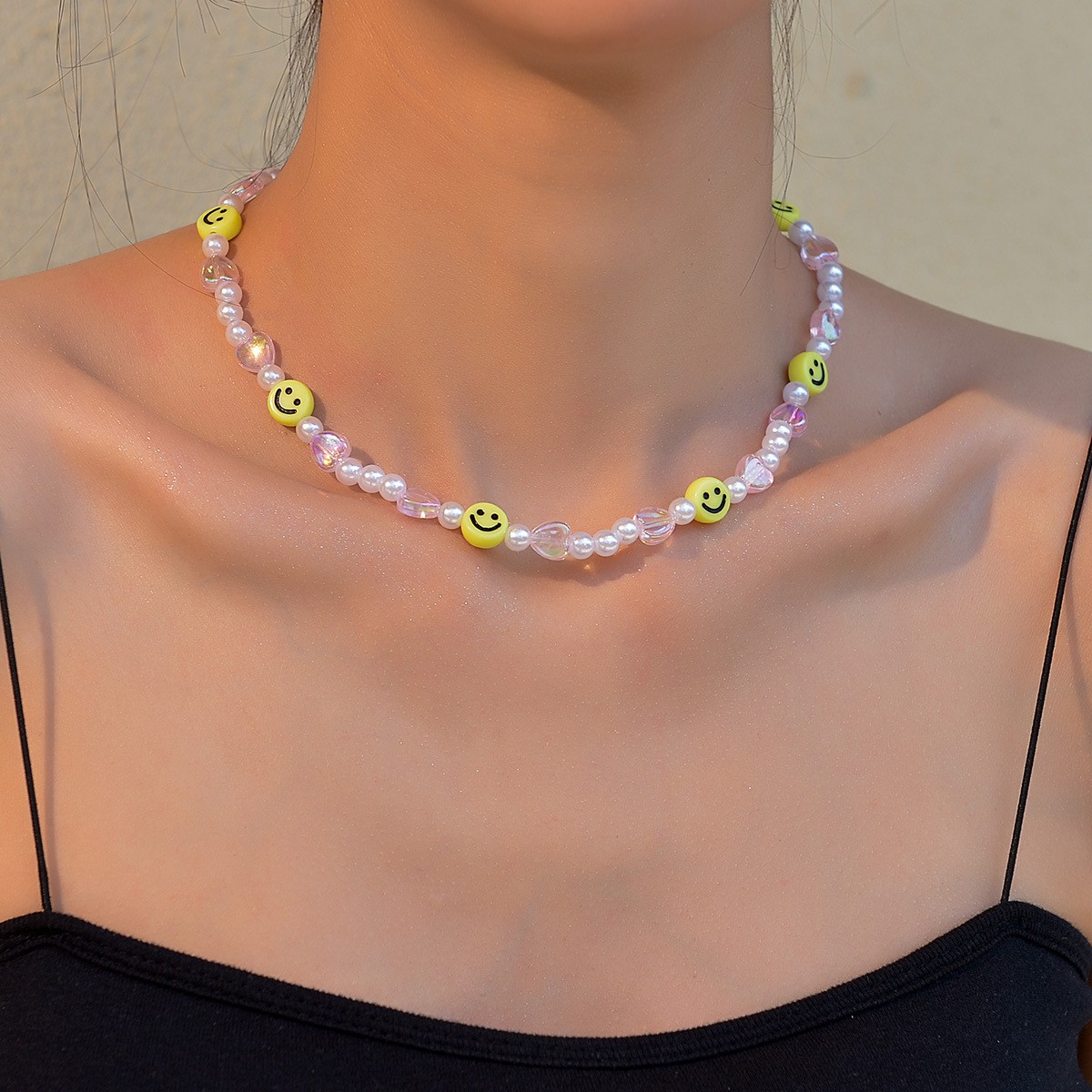 Colorful Bohemian Necklace Featuring Turquoise Starfish and Rice Beads - Picture 30 of 36
