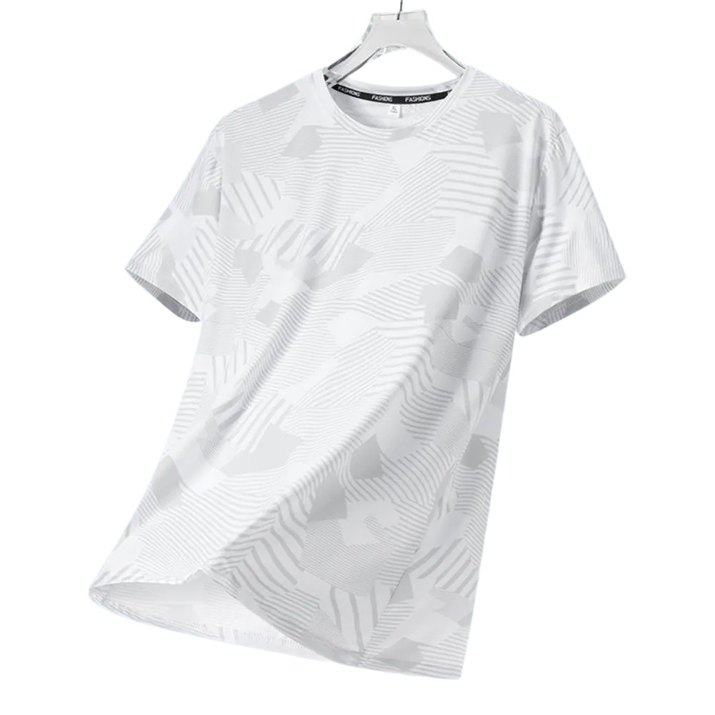 Short Sleeve Casual T Shirts for Men O Neck Style with Camouflage Print - Picture 28 of 28