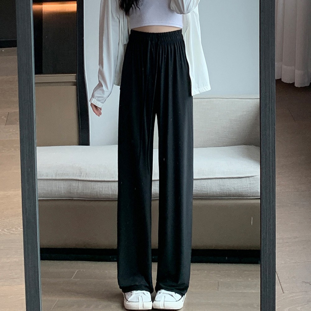 Thin Ice Silk Drape Pants for Women Suitable for Vacation and Daily Use