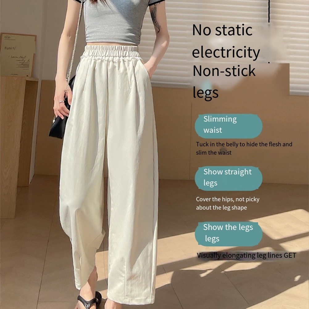 High Waist Harem Pants Casual Outing Leisure Style Regular Length Solid Pattern - Picture 45 of 63