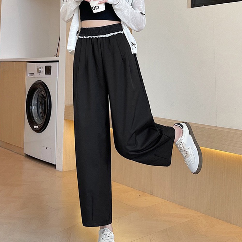 High Waist Harem Pants Casual Outing Leisure Style Regular Length Solid Pattern - Picture 48 of 63