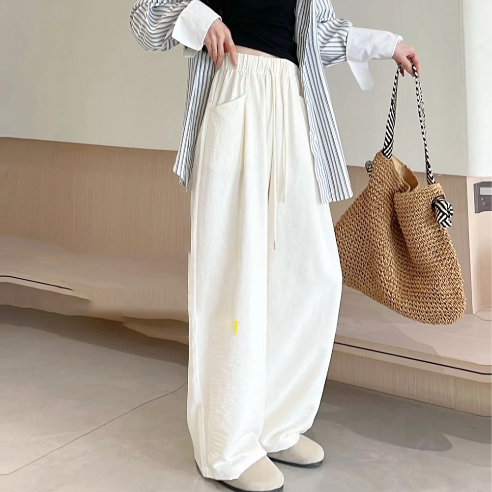 Yamamoto Cloud Pants for Women Casual Wide Leg Trousers for Spring and Summer