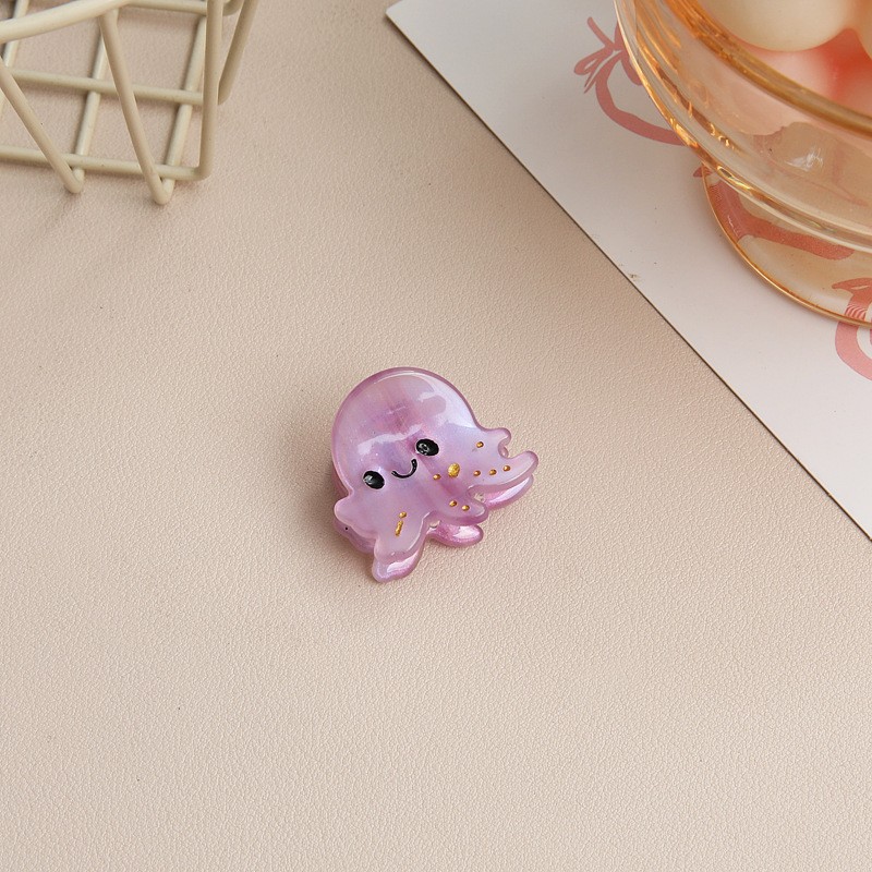 6 Stück Niedliche Meerestier-Haarspangen Für Mädchen – Bunte Haarschmuck-Clips Mit Fisch & Seestern