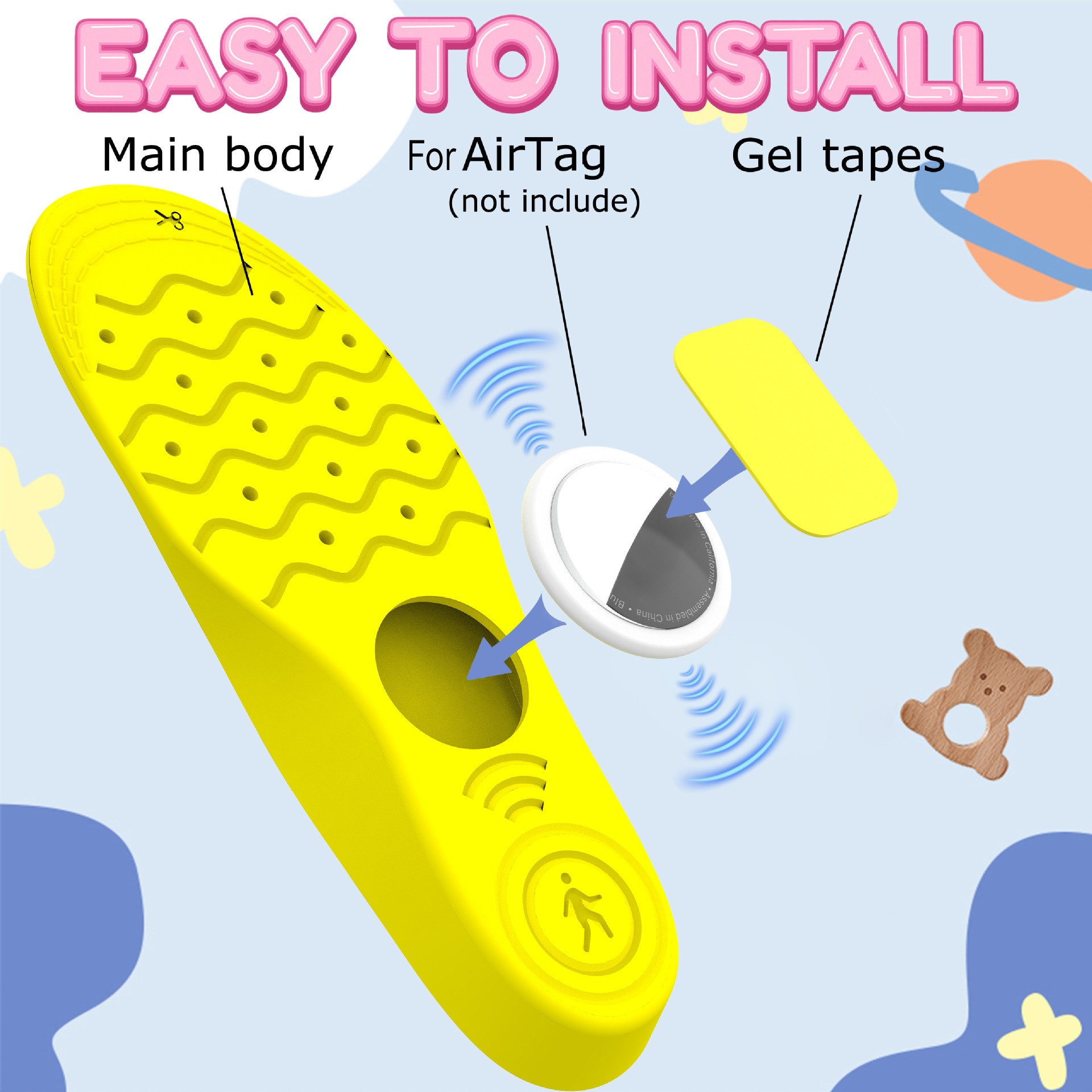 Custom Fit Insole Protectors for AirTag Designed for Children and Adults - Bild 7 von 14