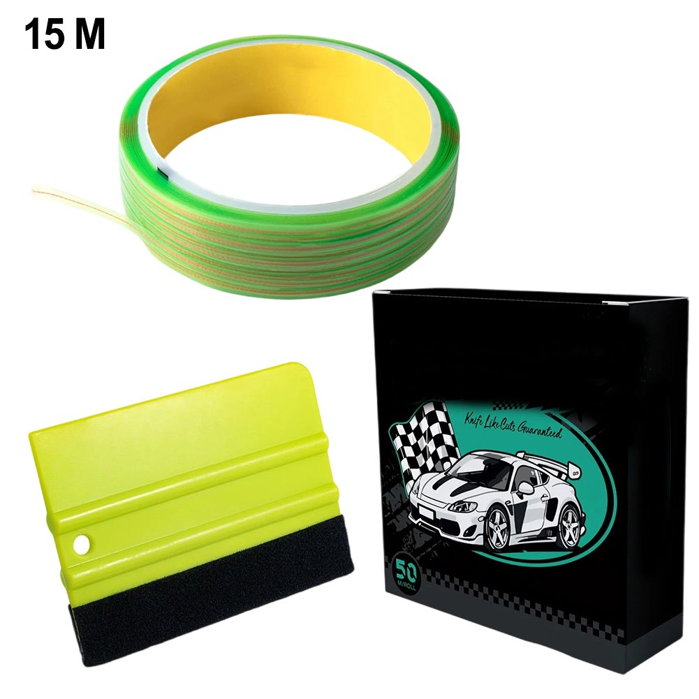 Flexible 550M Safe Finish Line Tape for Accurate Vinyl Wrapping Applications