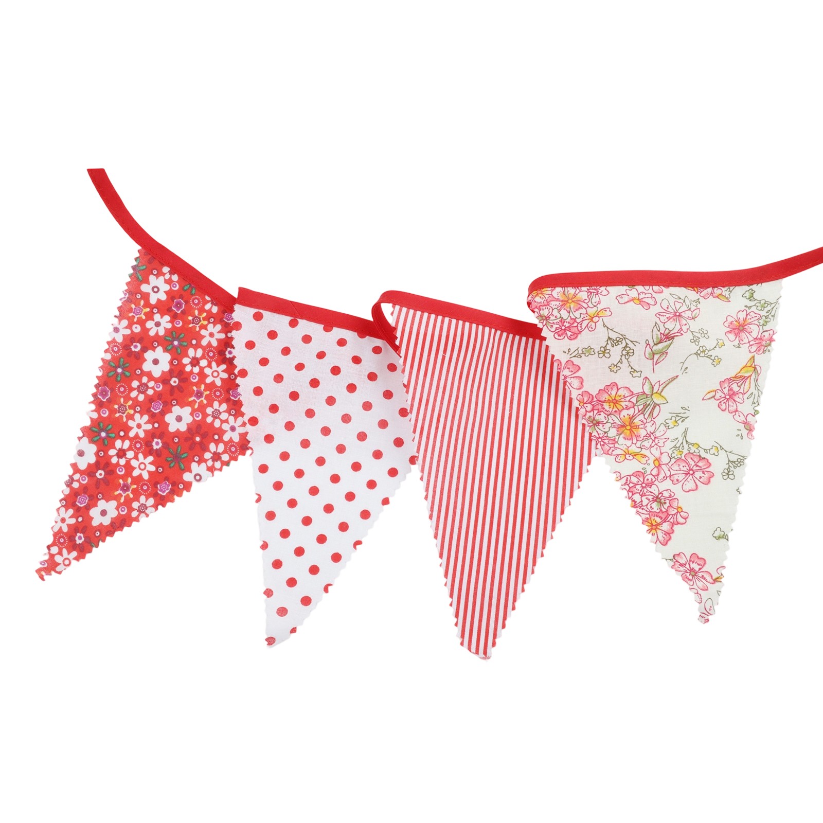 Banner Fabric Bunting Total Length 10m Cotton Grand Openings Birthdays - Picture 66 of 73