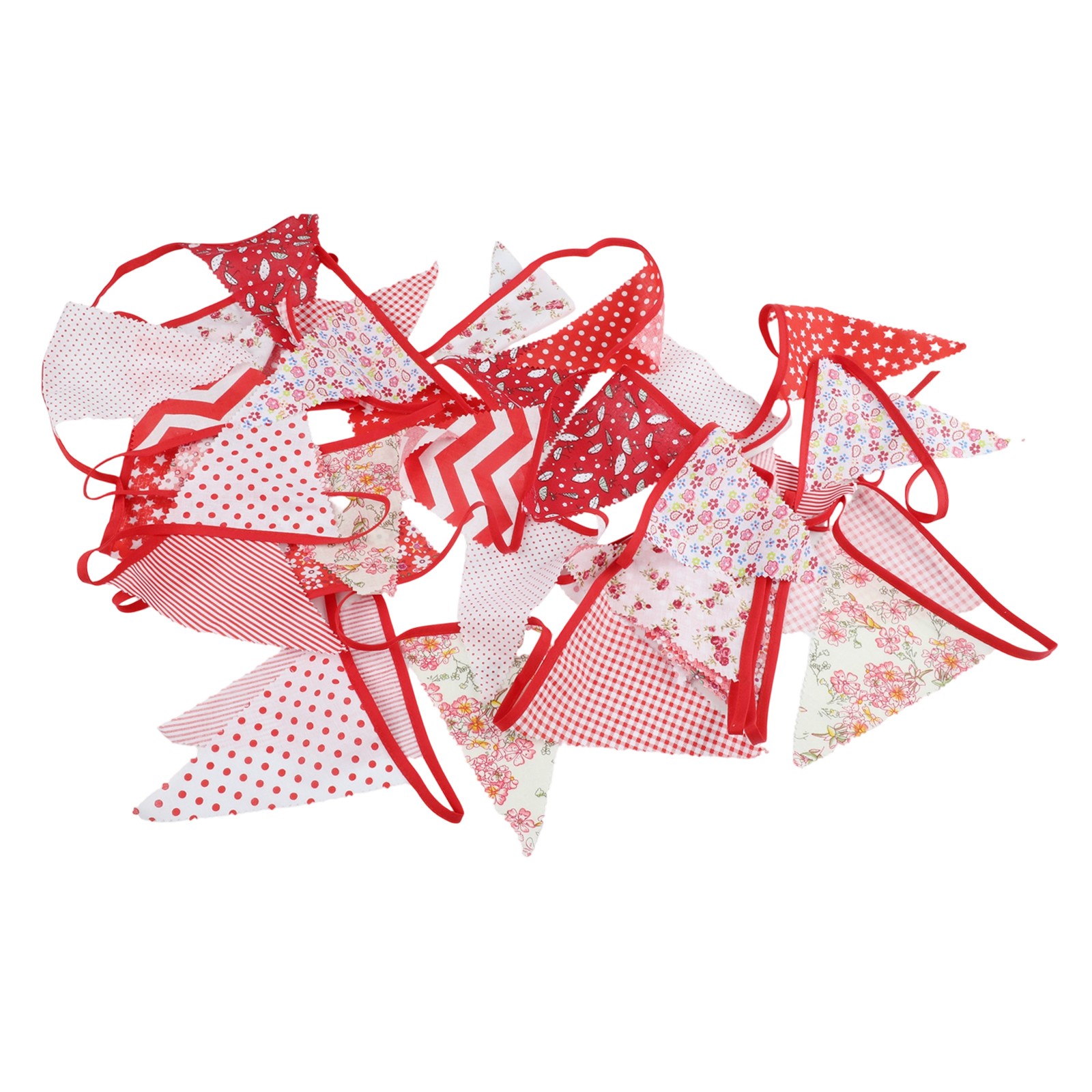 Banner Fabric Bunting Total Length 10m Cotton Grand Openings Birthdays - Picture 67 of 73