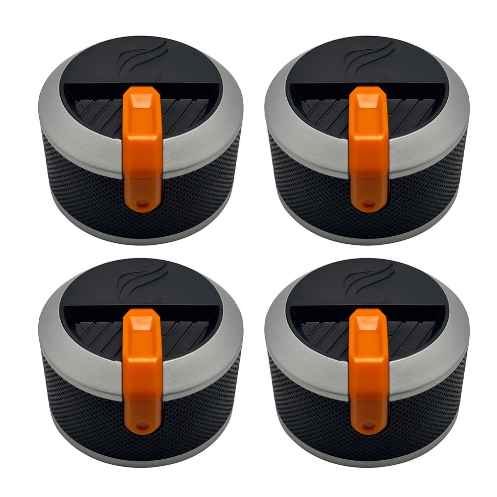 4 Stylish Electroplated Knobs for Grills Perfect for Any Outdoor Cooking Setup