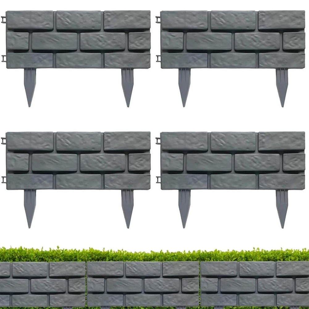 Garden Edging Fencing Kit 4 Pack for Easy Installation and Custom Layout
