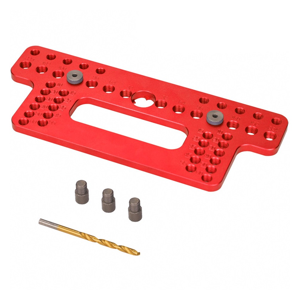 Aluminum Alloy Pocket Hole Jig for Cabinet Doors and Handle Positioning