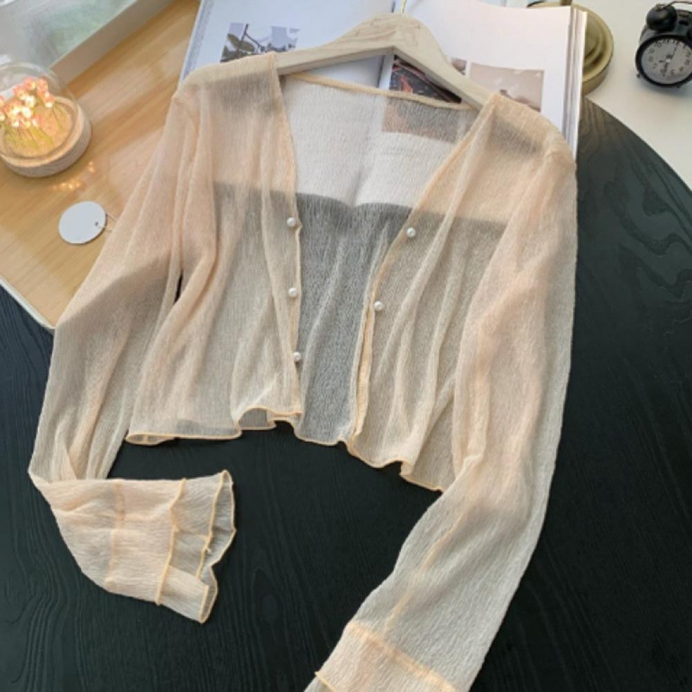 Loose Buttoned Cardigan for Women Ideal Sun Protection and Comfortable Fit - Picture 8 of 8