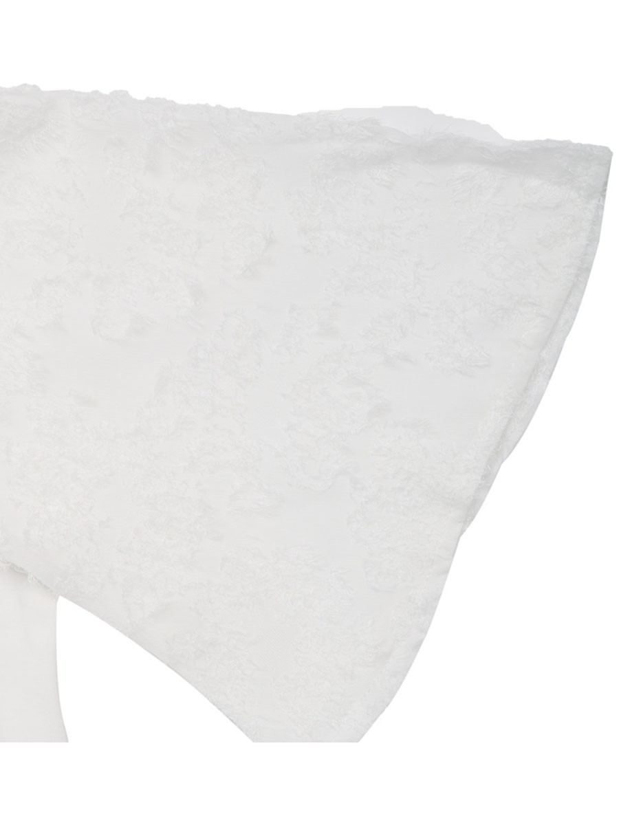 Vneck T shirt featuring lace patchwork flared sleeves for casual style - Picture 22 of 66