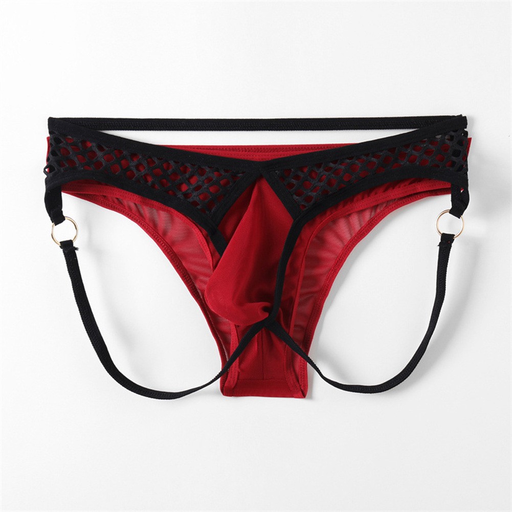 Trendige Herren Netz Unterwäsche Bulge Pouch Low Rise Slip für den ganzen vente en gros Tag