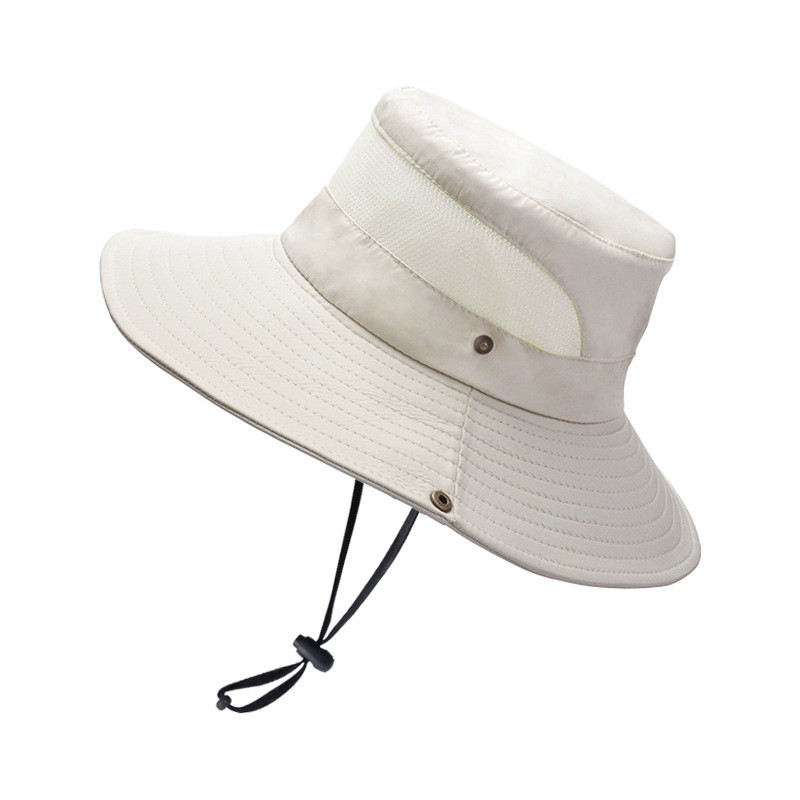 Chapeau de soleil officiel large bord réglable avec panneaux en maille pour un plaisir e