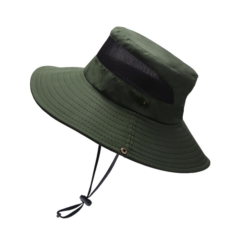 Chapeau de soleil large bord réglable avec panneaux en collection maille pour un plaisir e