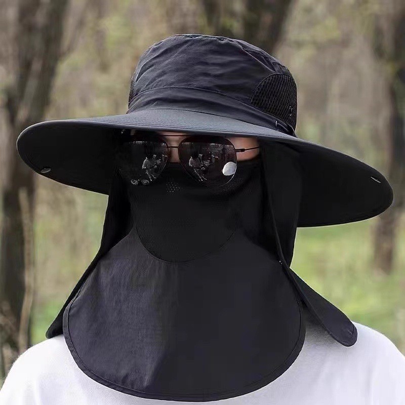 Fishing Hat Breathable Sun Hat Adjustable Fit Design Breathable Mesh Panel - Picture 13 of 17