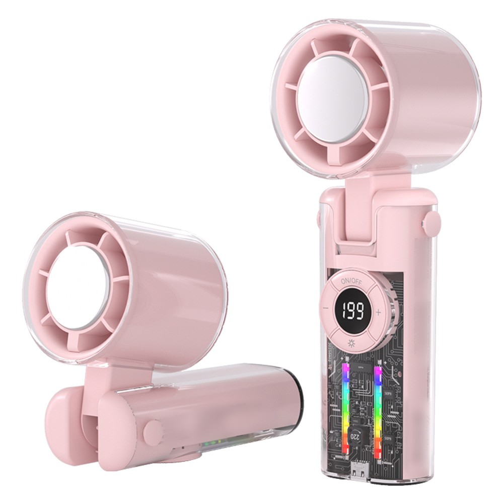Rechargeable Portable Fan 199 Speeds with Ice Function for Outdoor Use - Bild 15 von 17