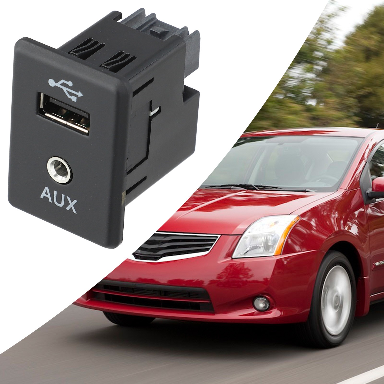 Car AUX Audio Interface Adapter For Nissan (2013-2019) - Plug & Play Auxiliary Input Socket