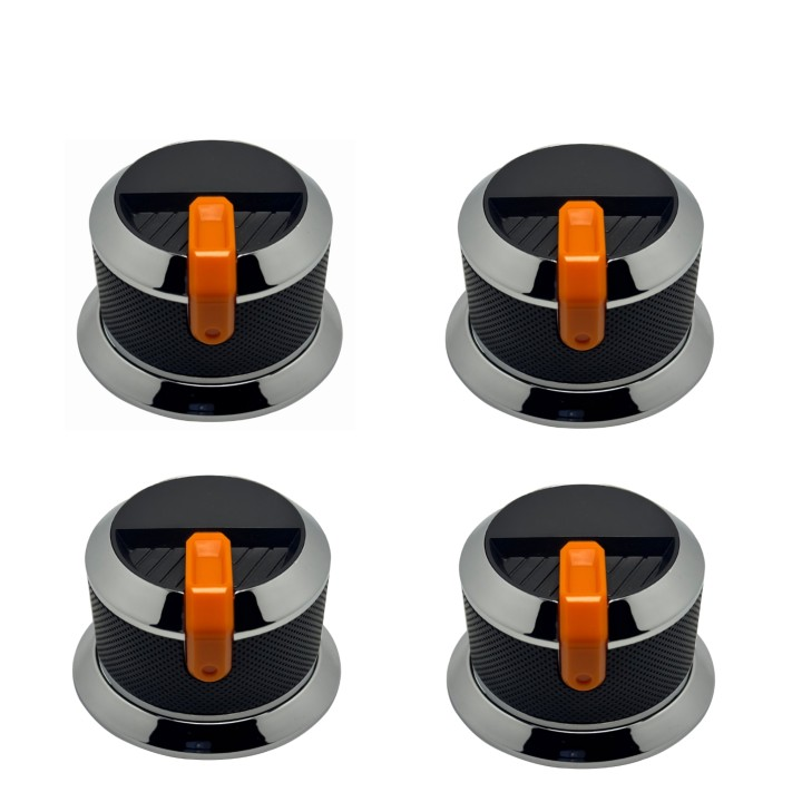 Lot de 4 boutons 2024 fiables pour poêles et grilles diamètre 58mm cuisine essentie