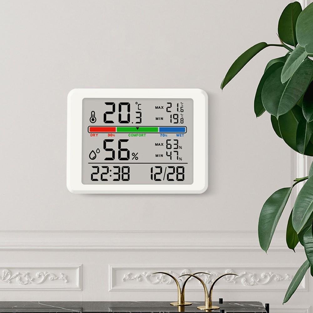 Magnetic Design Alarm Clock with Temperature and Humidity Monitoring Features - Picture 20 of 20