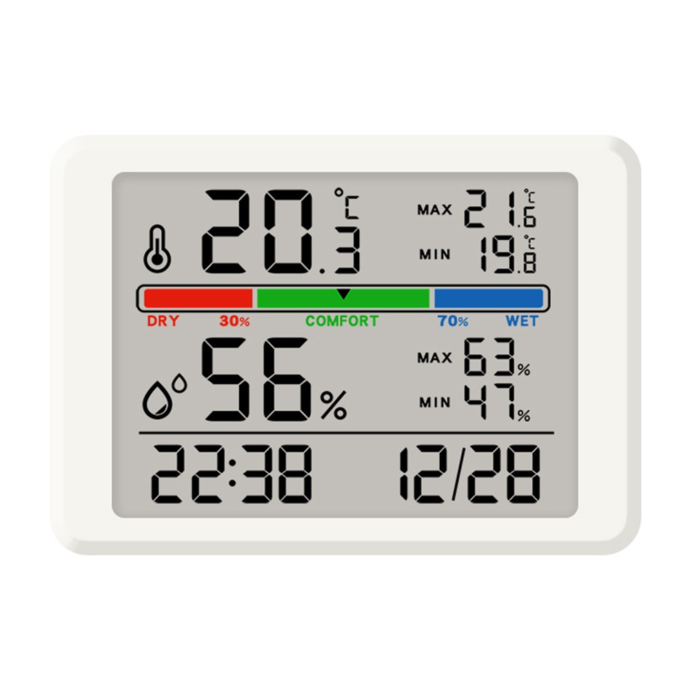 Magnetic Design Alarm Clock with Temperature and Humidity Monitoring Features - Picture 18 of 20