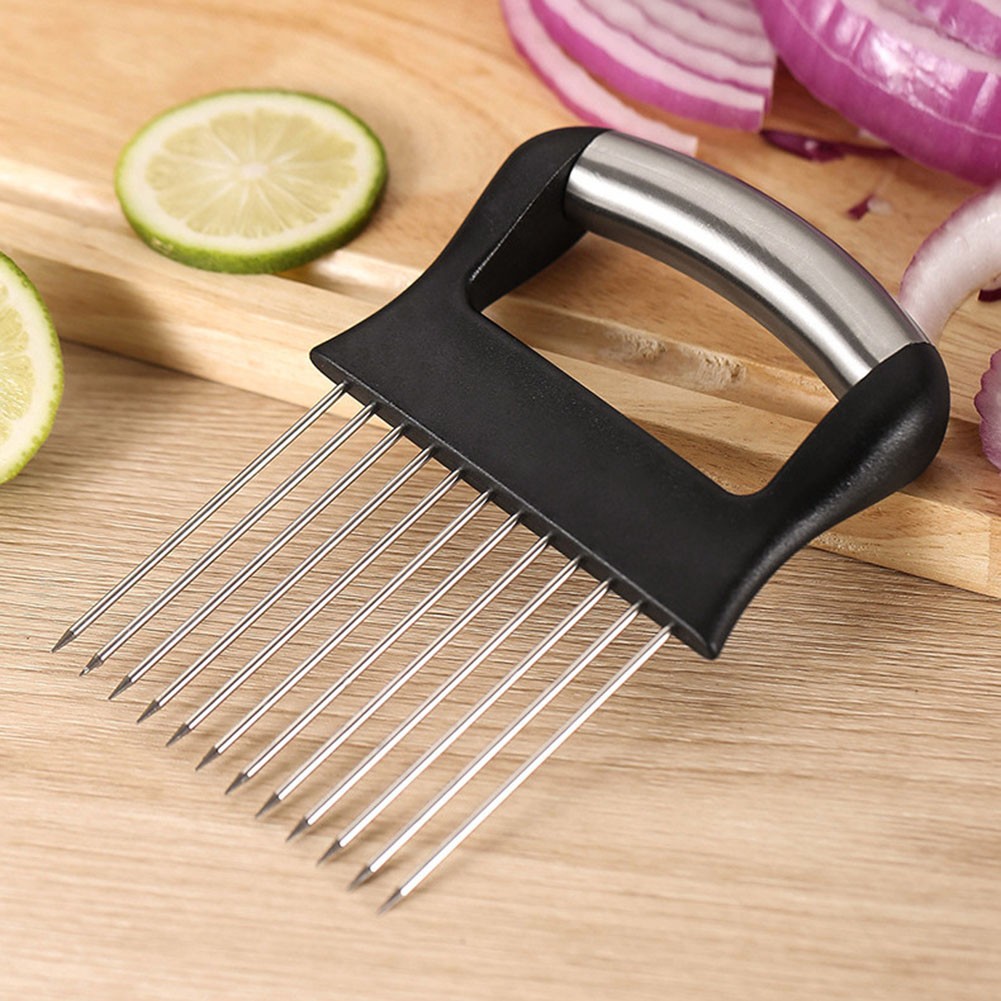 Zwiebelhalter zum einfachen und sicheren Schneiden mit verbesserten Komfortfunkt