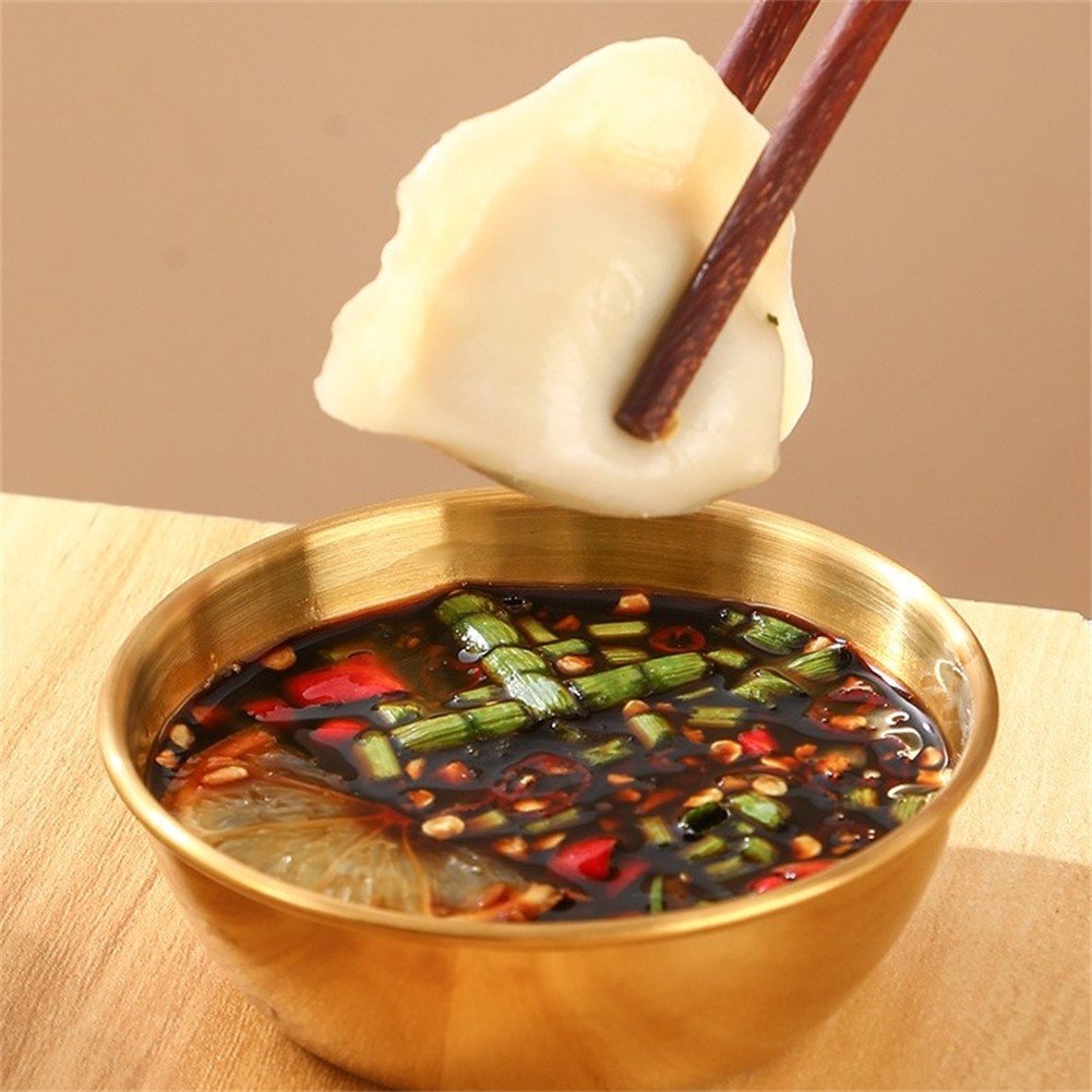 Compact Sauce Bowls Appetizer Plates vente Four Piece Set Splash-Free Design