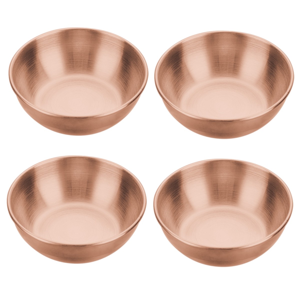 Compact Sauce Bowls Appetizer Plates Four officiel Piece Set Splash-Free Design