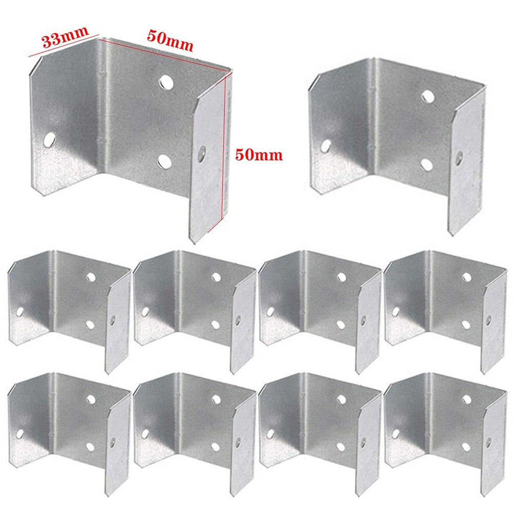 Galvanized Clips for Fence Panels 10 Pack Compatible with Timber Posts - Picture 49 of 51