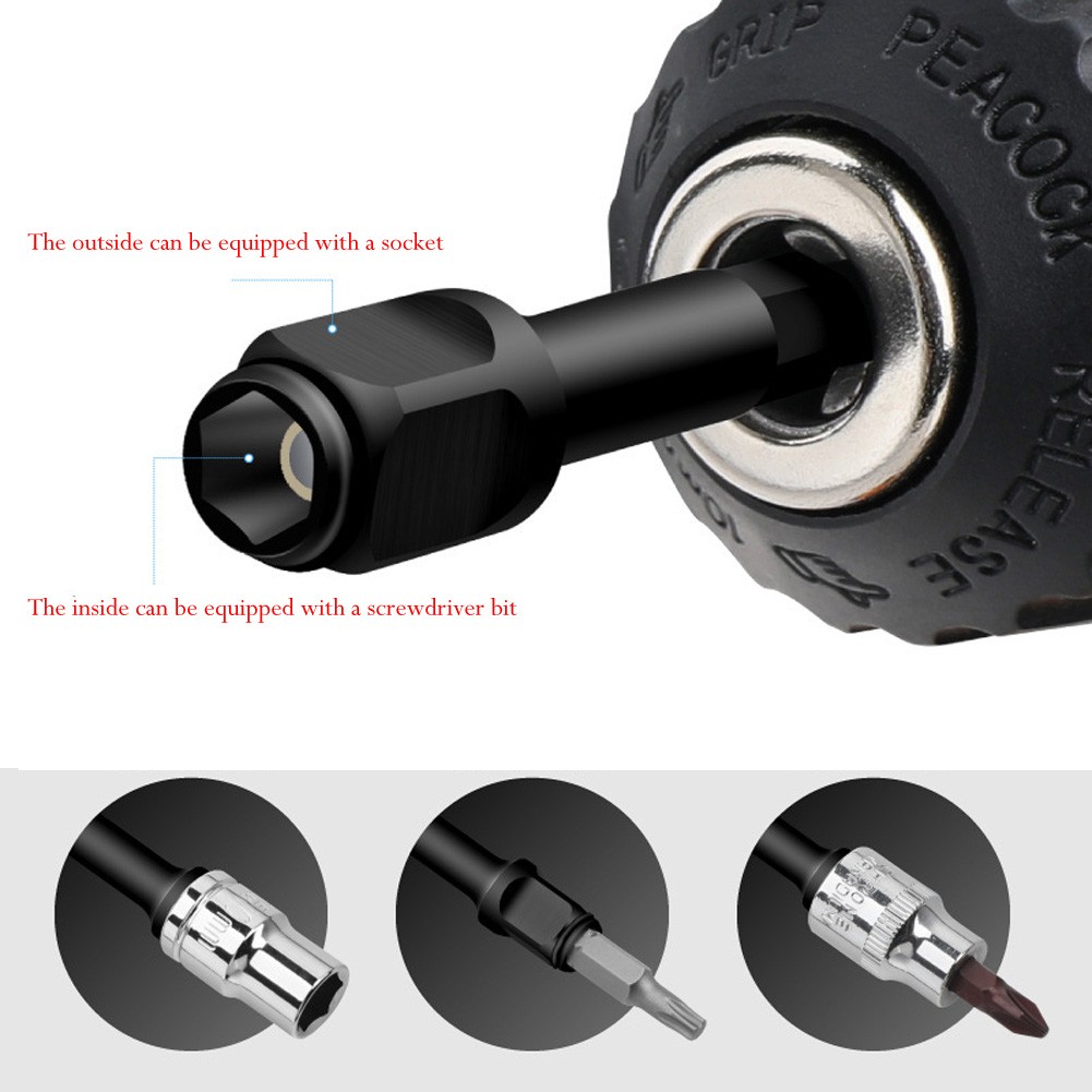 Adaptateur d'outil sans effort 1/4 3/8 1/2 pouce avec poign??e magn??tique pour - Picture 20 of 25