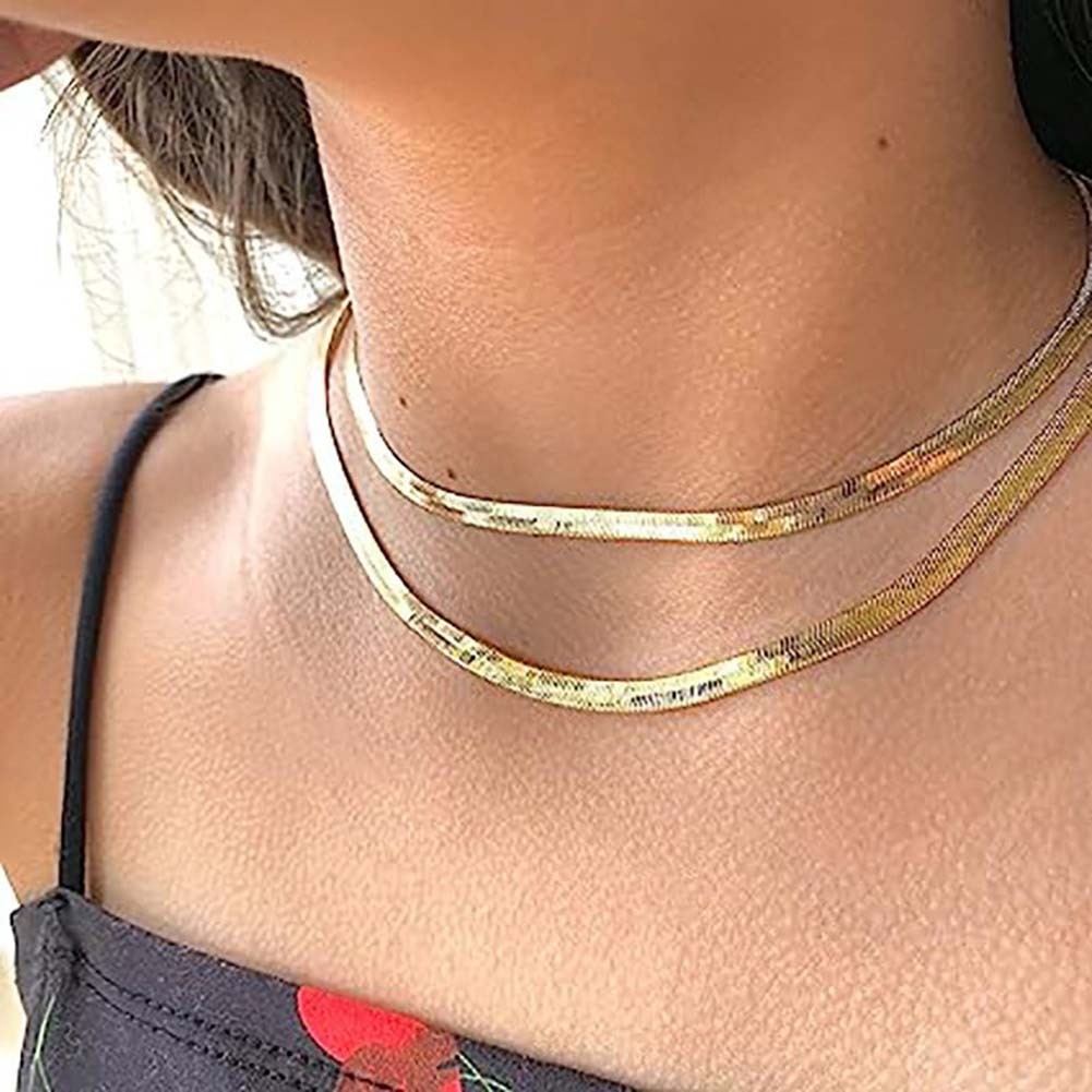 Chic Stacked Snake Bone Chain Necklace for a Unique Fashion Accessory Statement - Picture 22 of 28