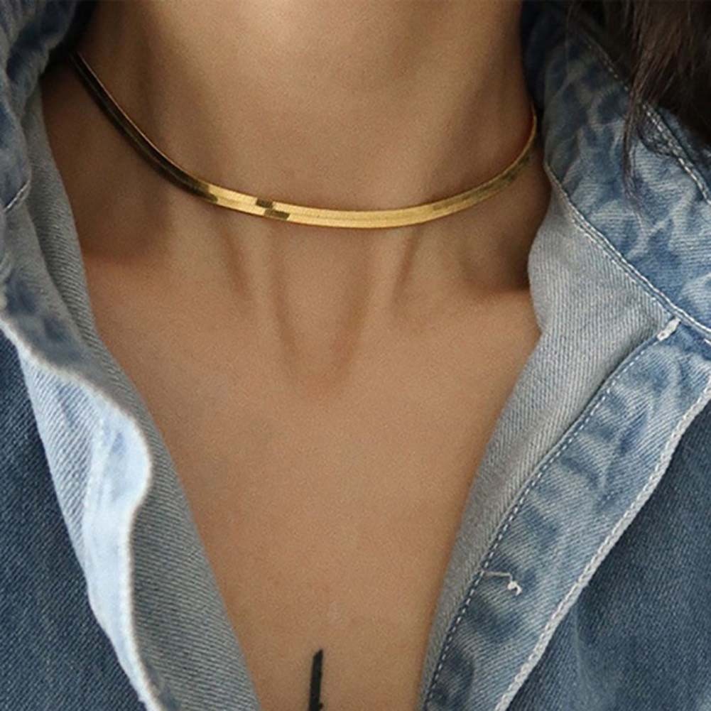 Chic Stacked Snake Bone Chain Necklace for a Unique Fashion Accessory Statement - Picture 26 of 28