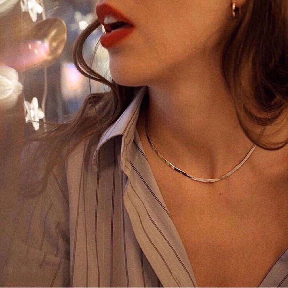 Chic Stacked Snake Bone Chain Necklace for a Unique Fashion Accessory Statement - Picture 23 of 28