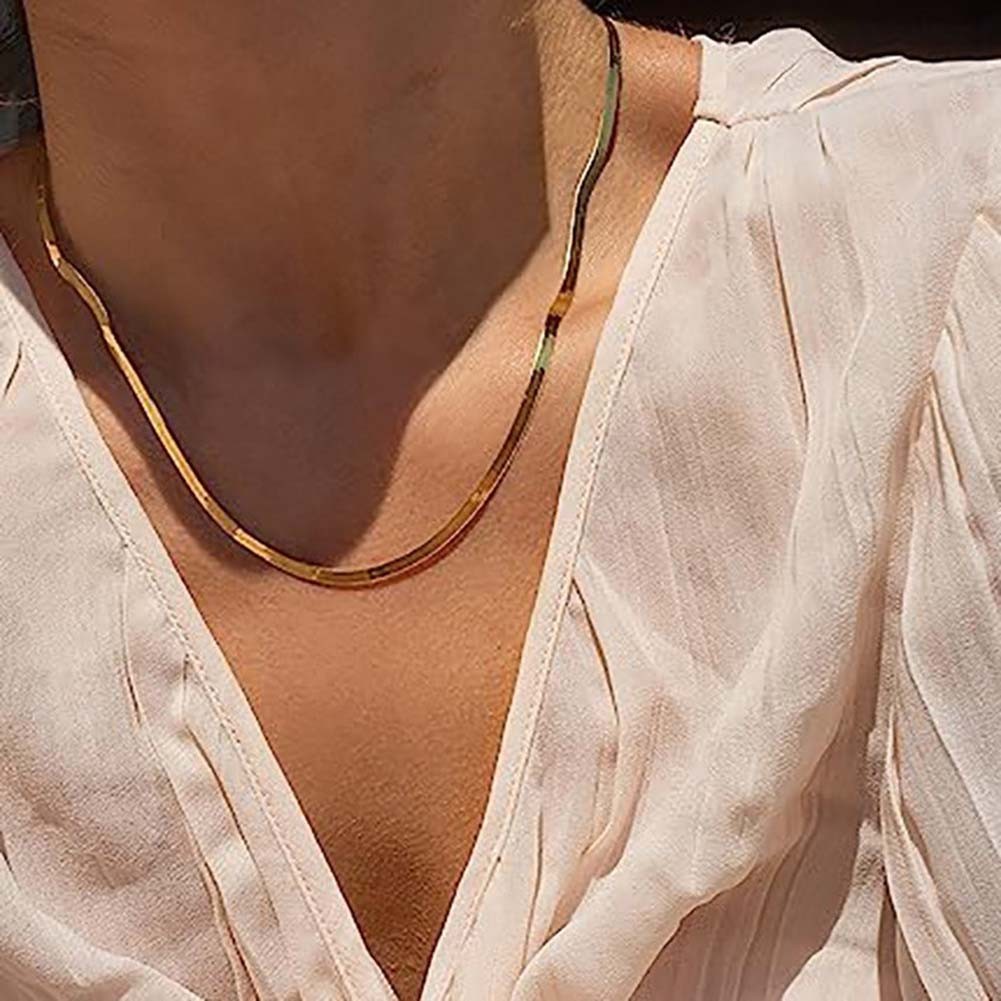Chic Stacked Snake Bone Chain Necklace for a Unique Fashion Accessory Statement - Picture 24 of 28