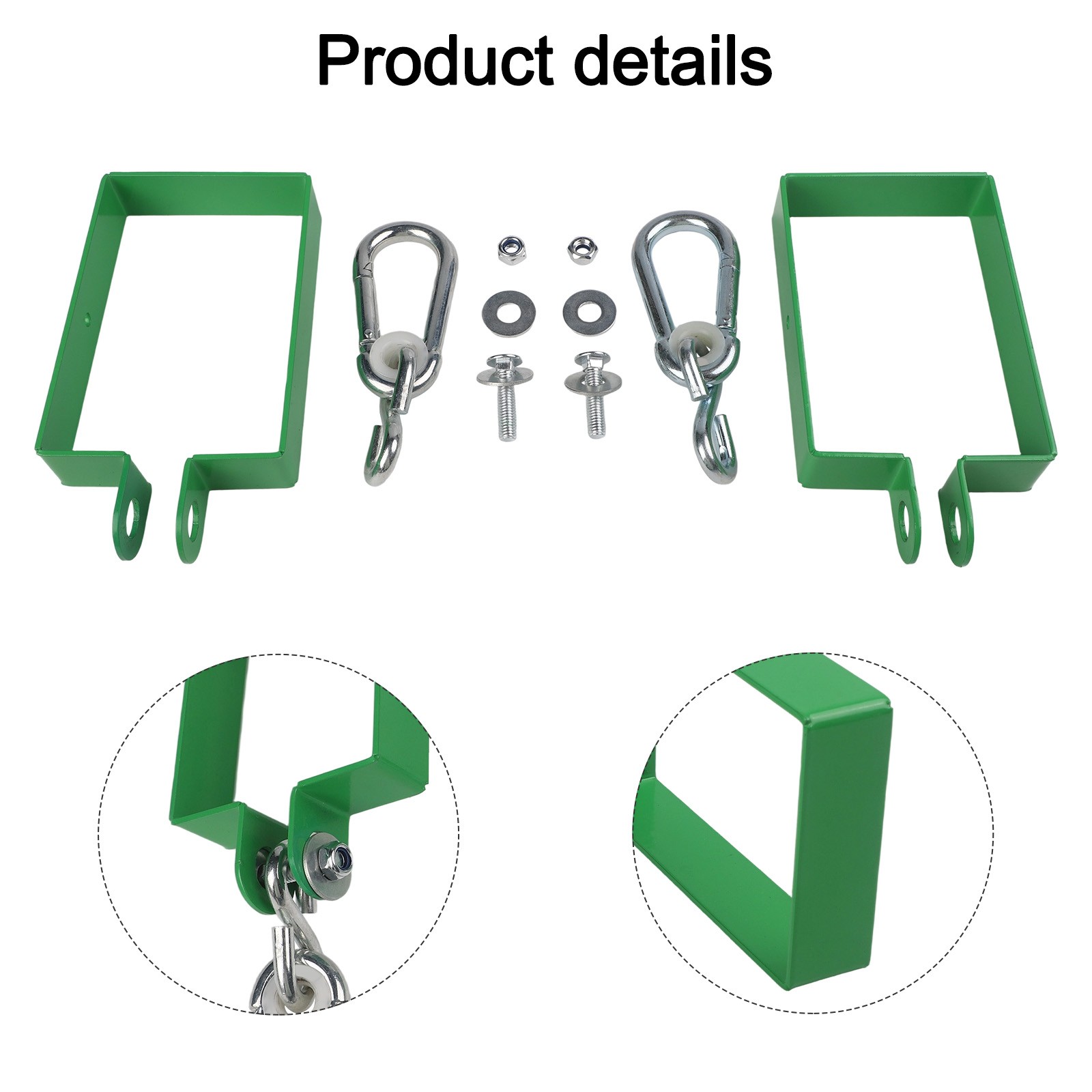 Heavy Metal Swing Set Accessories for Backyard Playtime Set of 2 or 4 Pieces - Picture 29 of 35