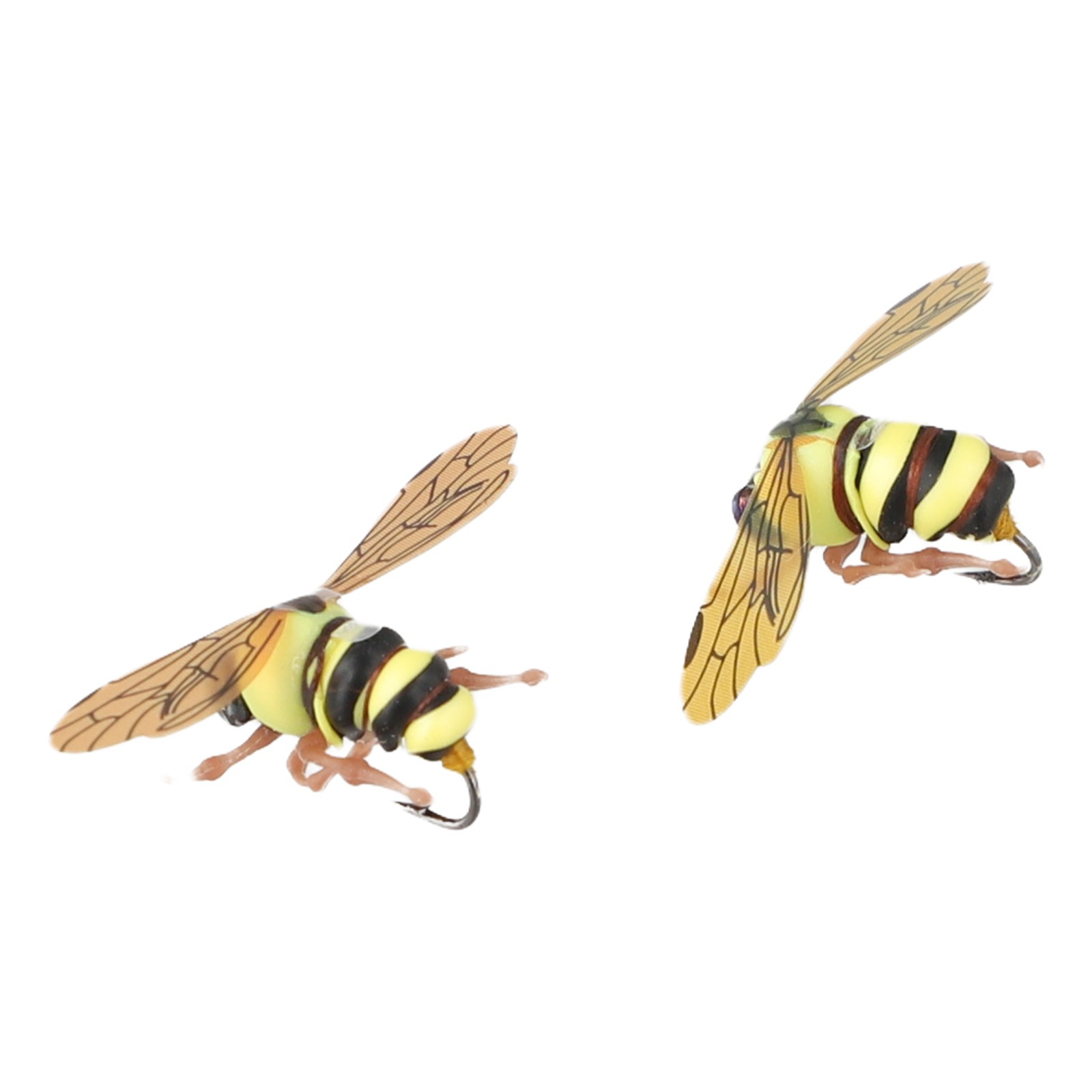 Juego de 2 señuelos de moscas de trucha para pesca cebos realistas de imitación de insectos - Imagen 25 de 43