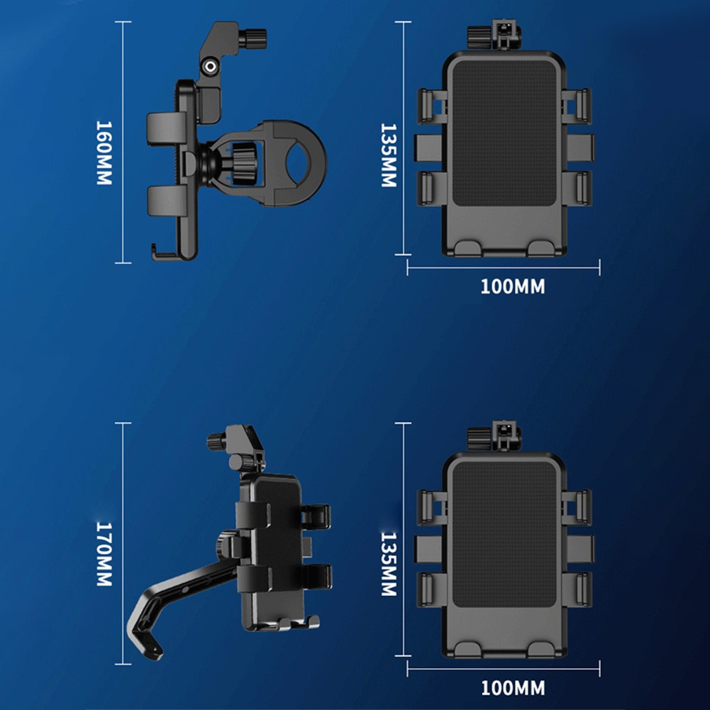 Pare-soleil support téléphone portable avec vision réglable pour vélos et mo - Photo 12 sur 14