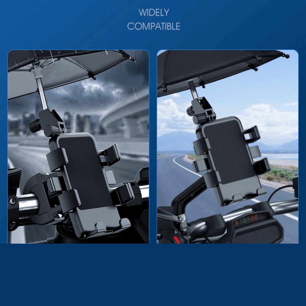 Pare-soleil support téléphone portable avec vision réglable pour vélos et mo - Photo 7 sur 14