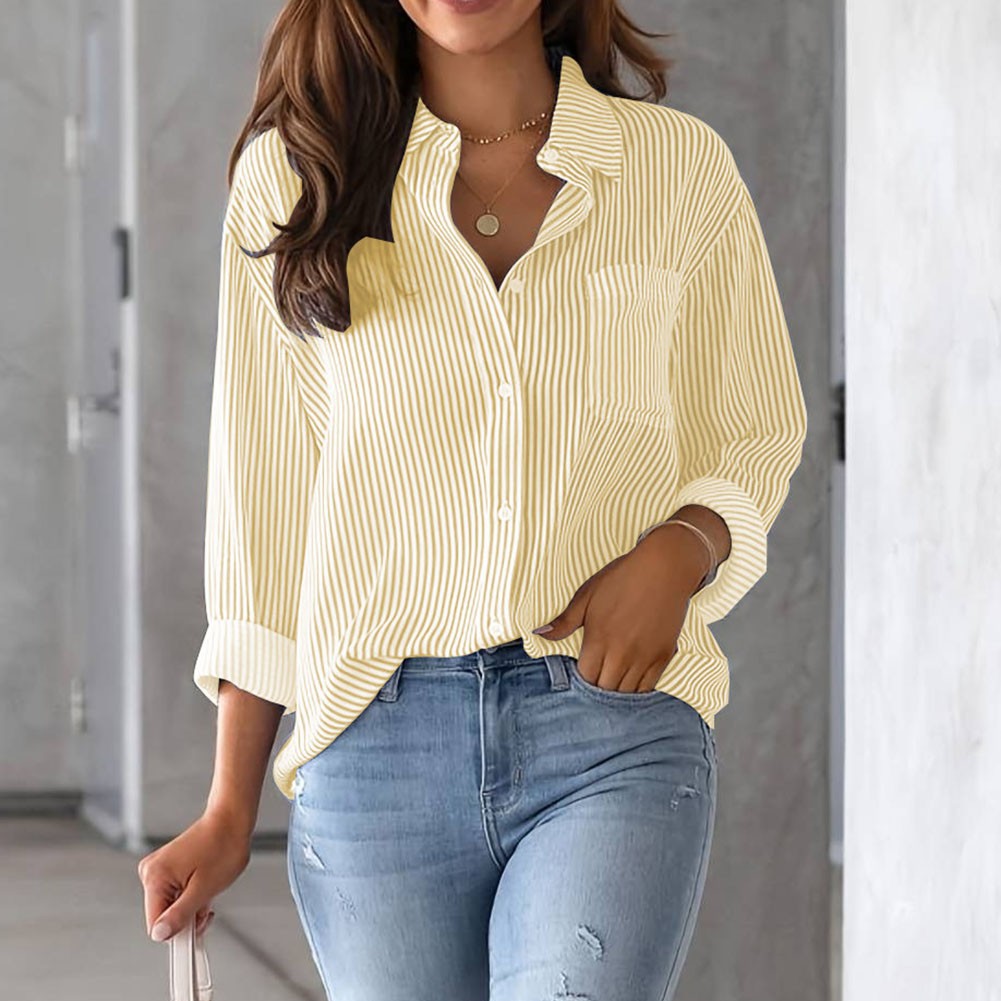 Women's Longsleeved Shirt with Breathable Fabric for Spring and Summer Fashion - Picture 21 of 62