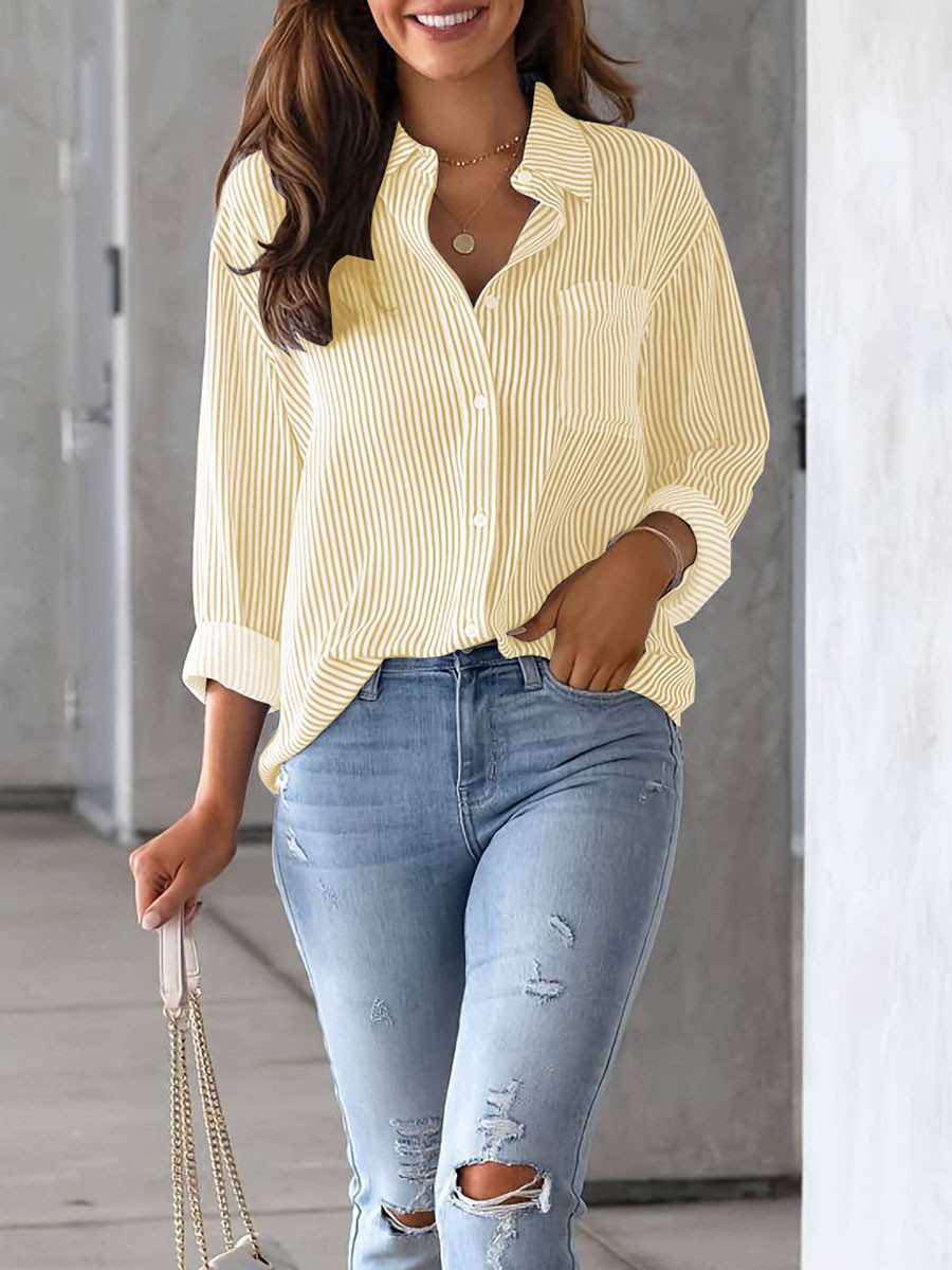 Women's Longsleeved Shirt with Breathable Fabric for Spring and Summer Fashion - Picture 17 of 62