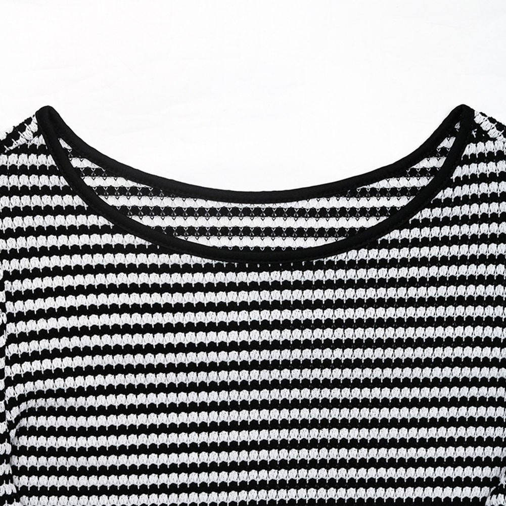 Casual and Comfortable Women's T Shirt with Striped Pattern for Leisure and Fun - Picture 34 of 72