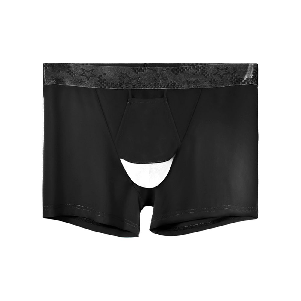 Sheer Underpants Ice Silk Boxer Shorts 20% Spandex Composition U Convex Design - Picture 11 of 22