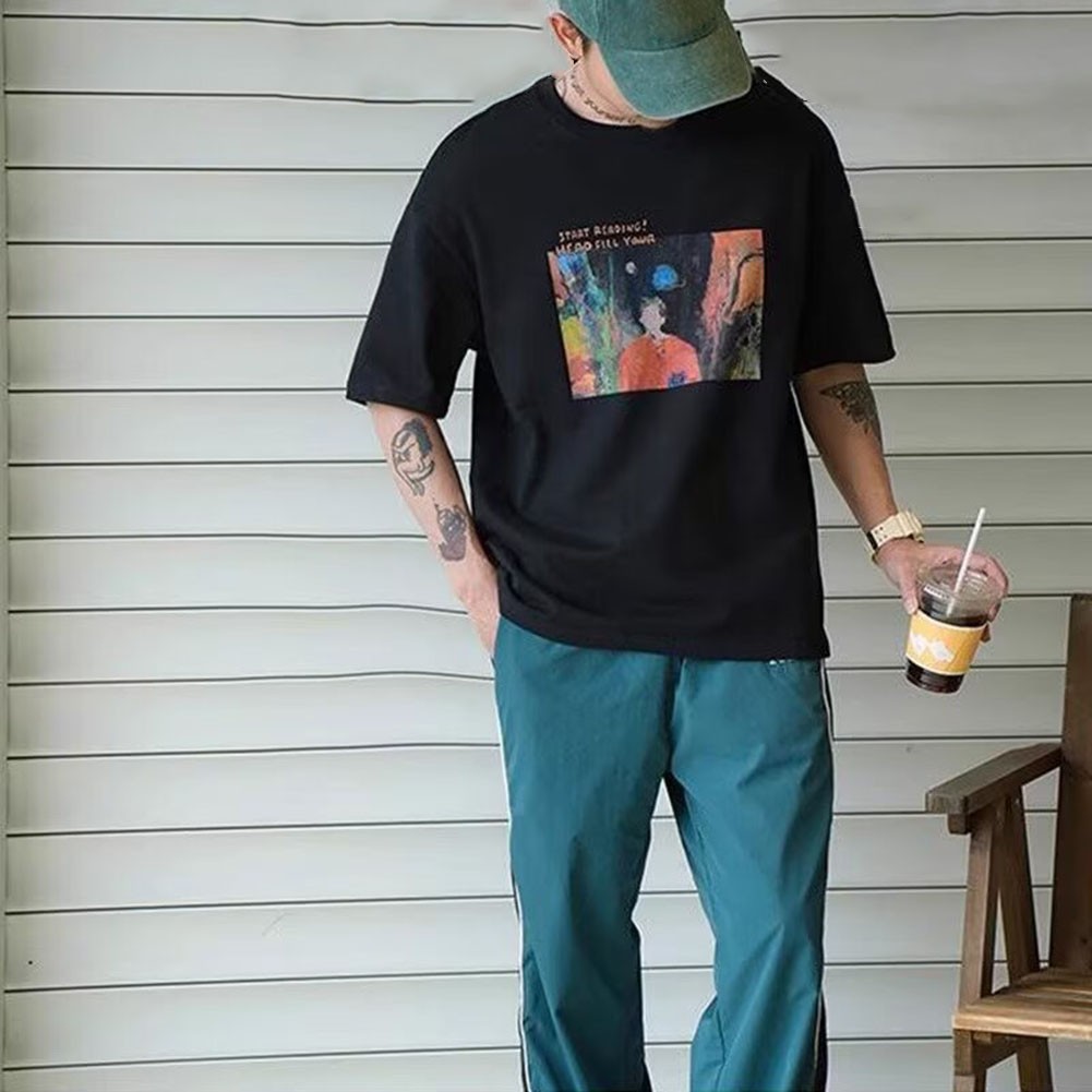 Vêtements décontractés hommes T-shirts décontractés doux coupe vente en gros régulière